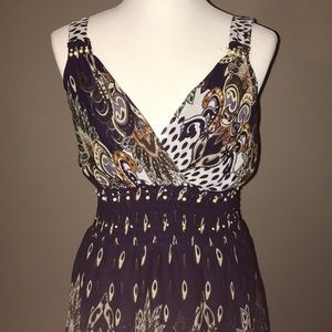 Purple bohemian dress